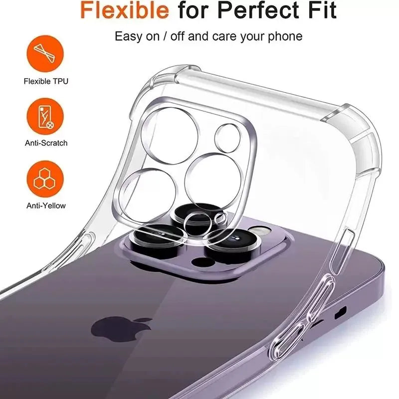 Shockproof Silicone Clear Case