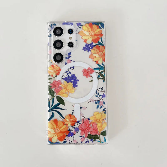 Retro Flowers Magsafe Protective Case