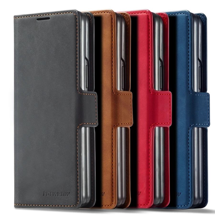 Z Fold Leather Business Wallet Case