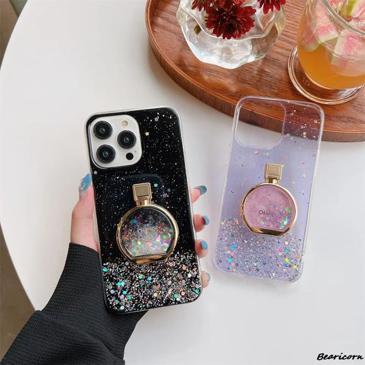 Glitter Case with ring holder
