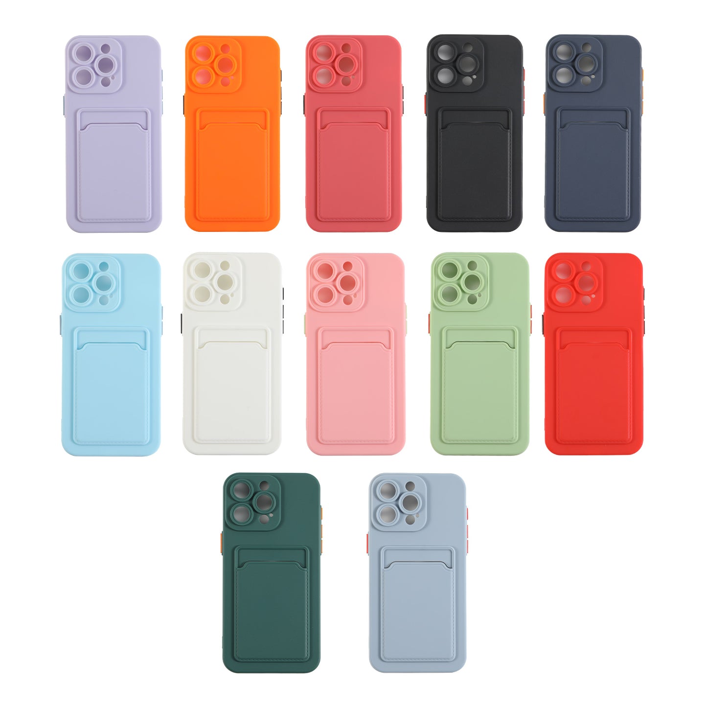 Silicone Case with Cards Slot