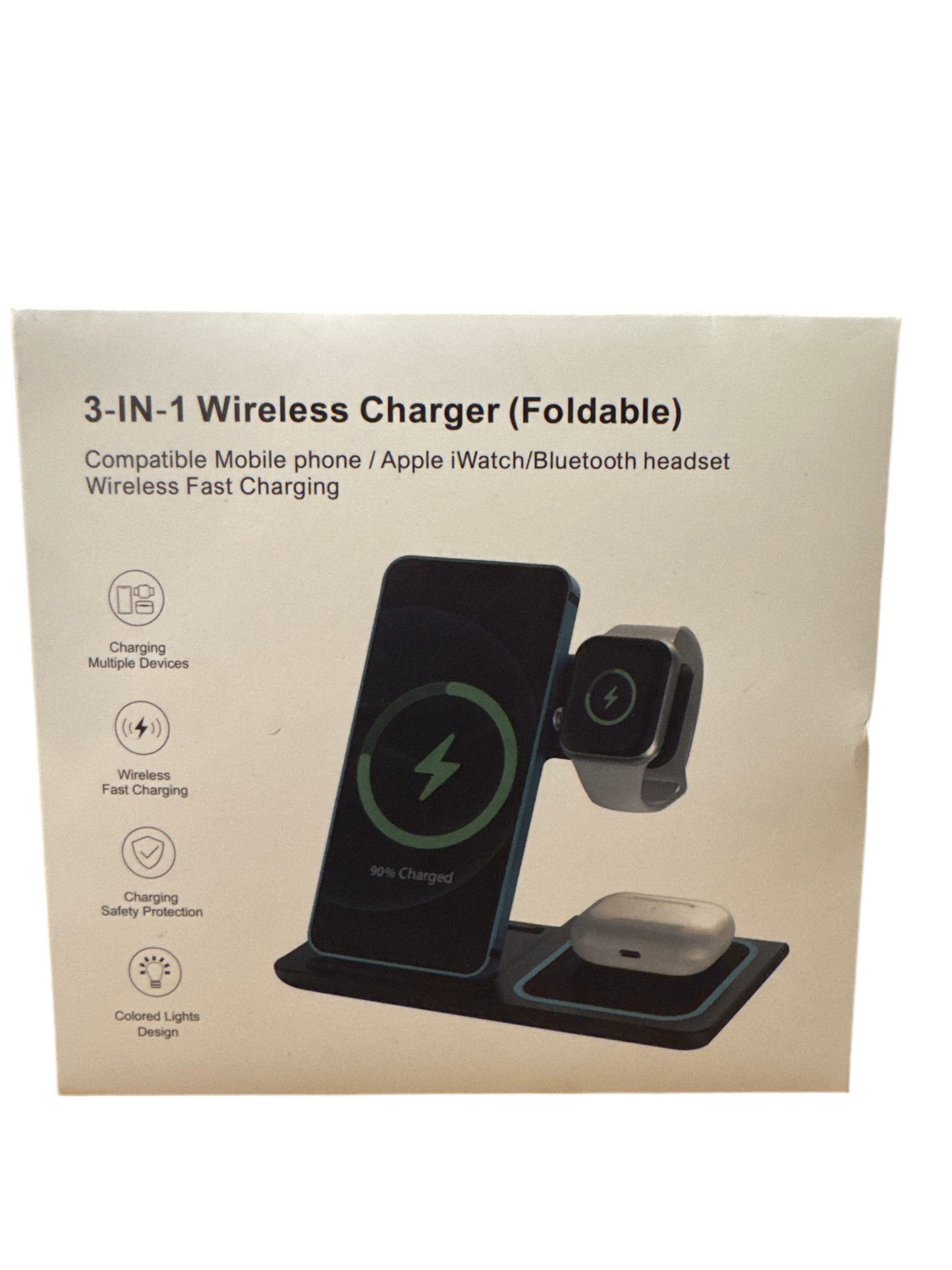 3-IN-1 Wireless Charger (Foldable)