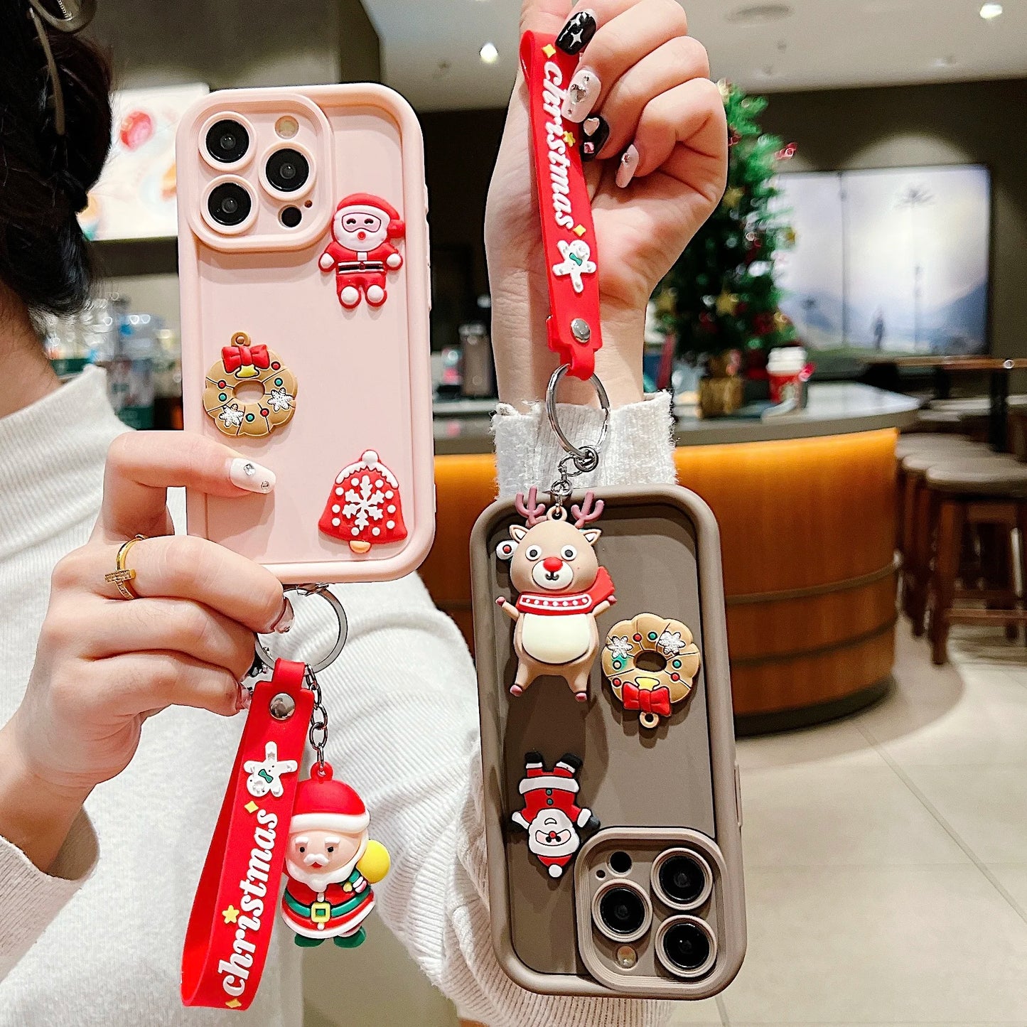 Christmas Santa Claus Plain Multistep Silicone Case