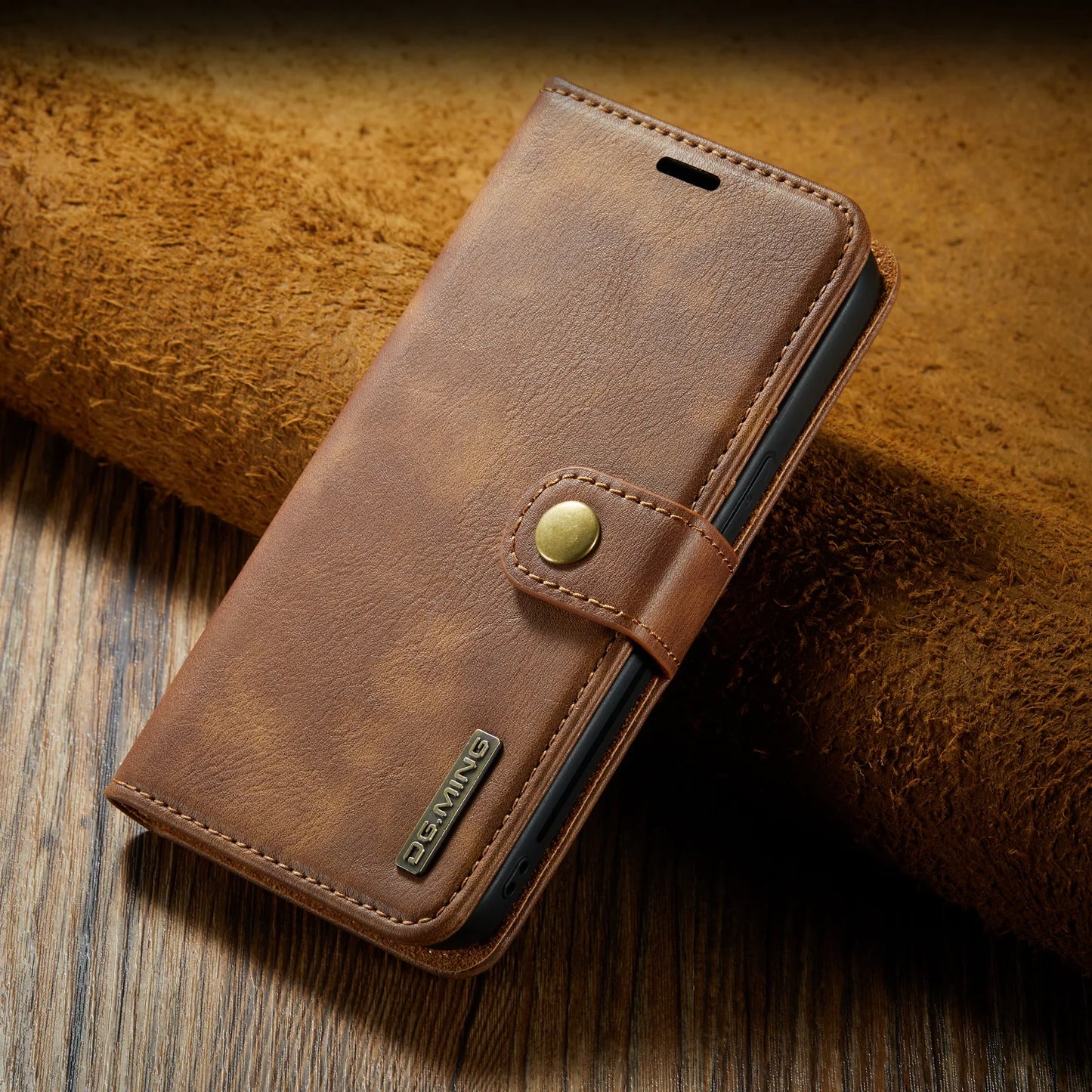 Detachable Magnetic Leather Wallet Phone Case