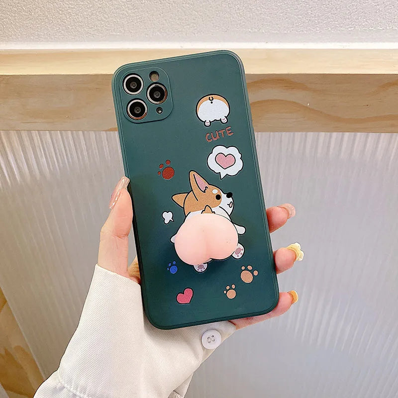 3D Cute Cartoon printed Silicone Case