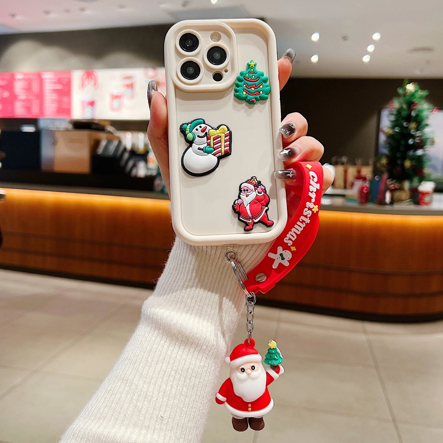 Christmas Santa Claus Plain Multistep Silicone Case