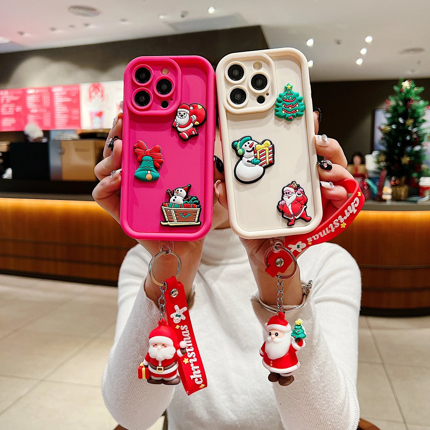 Christmas Santa Claus Plain Multistep Silicone Case