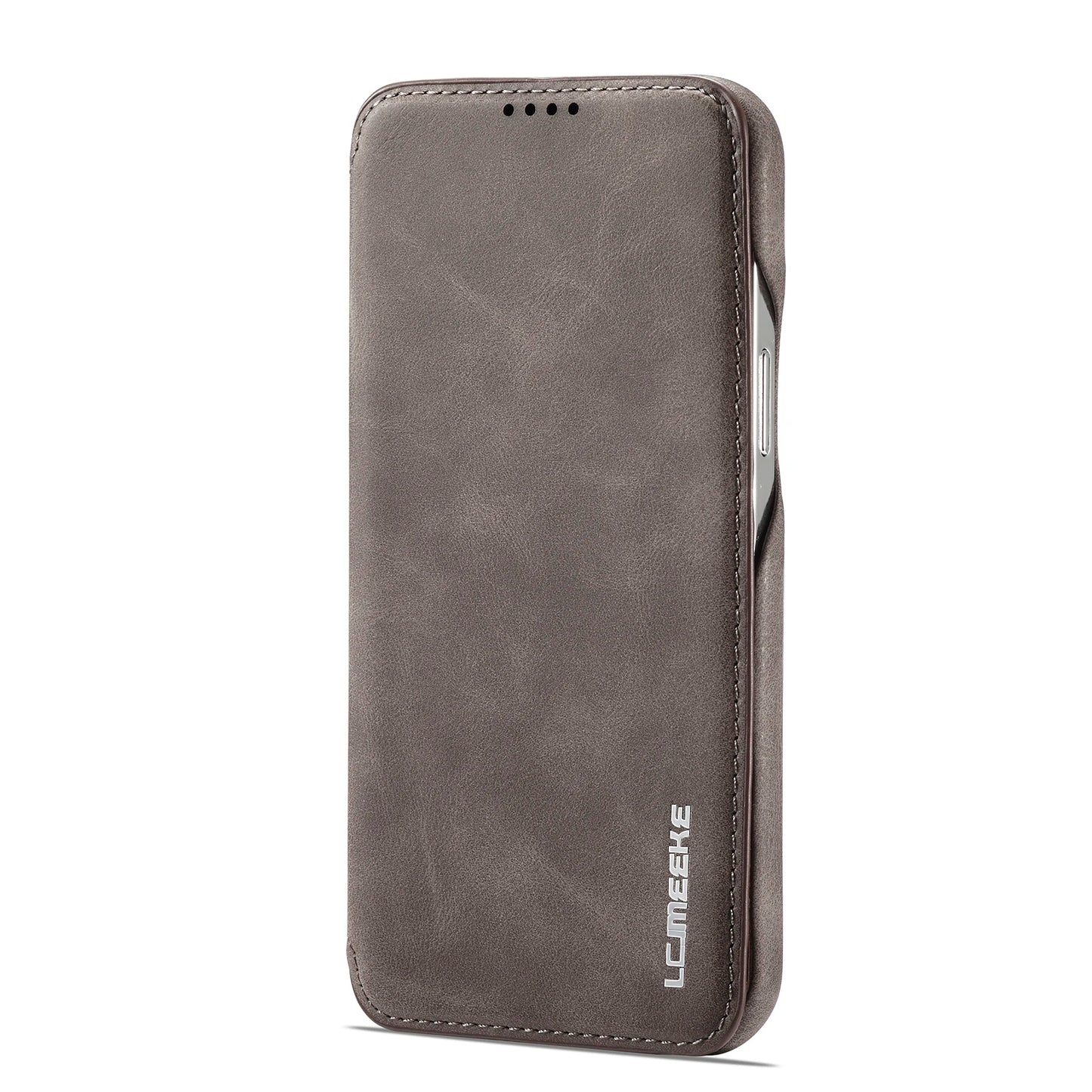 Leather Flip Wallet Magnetic Case with Cards Slot