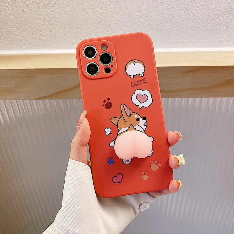 3D Cute Cartoon printed Silicone Case