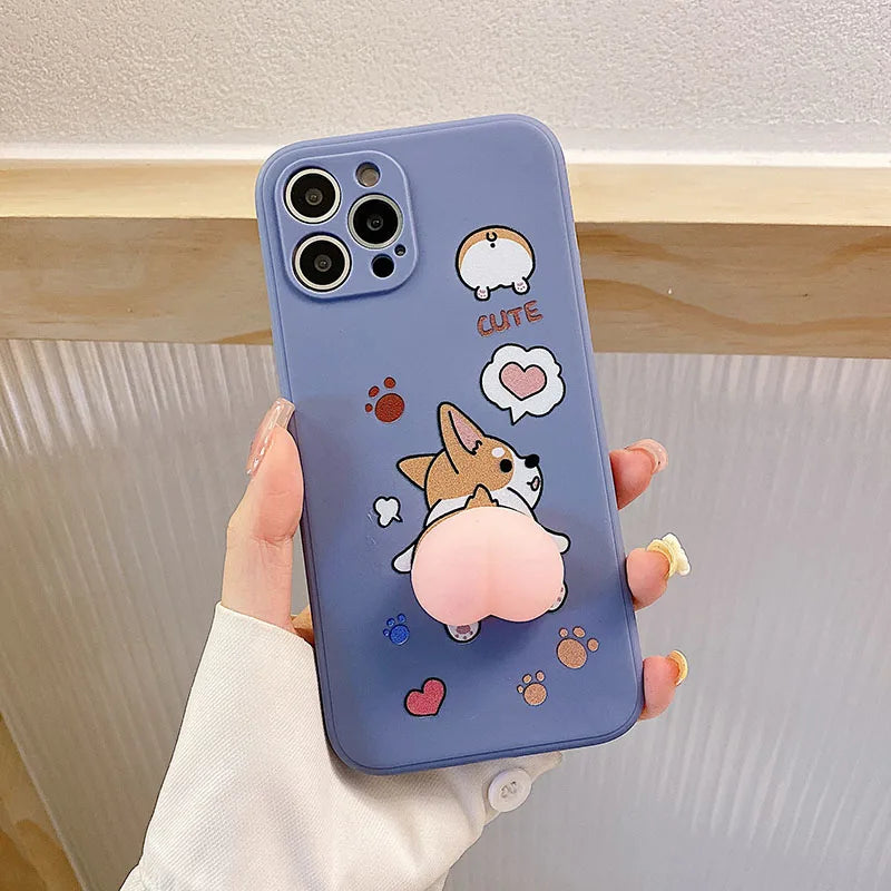 3D Cute Cartoon printed Silicone Case