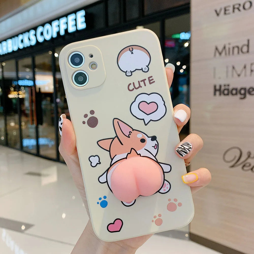 3D Cute Cartoon printed Silicone Case