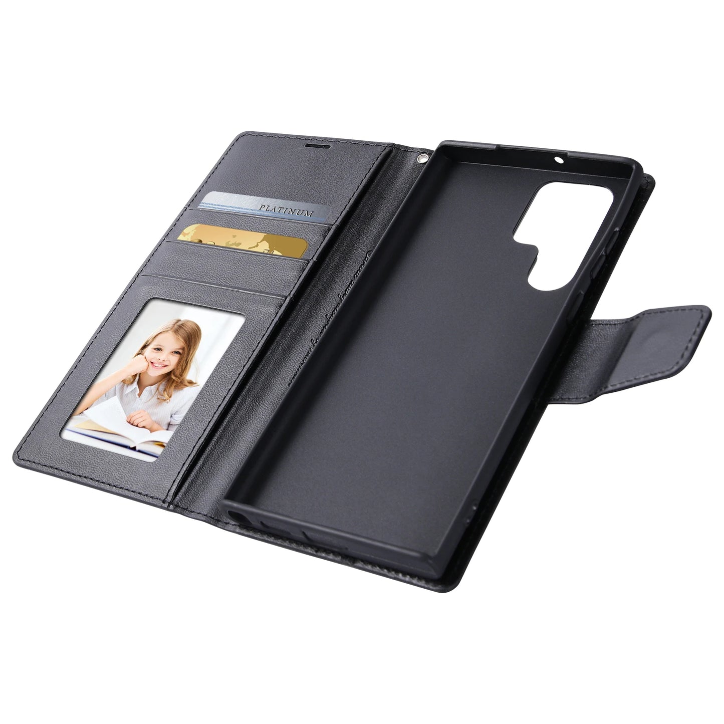 Hanman Flip Leather Cards Solt Wallet Case