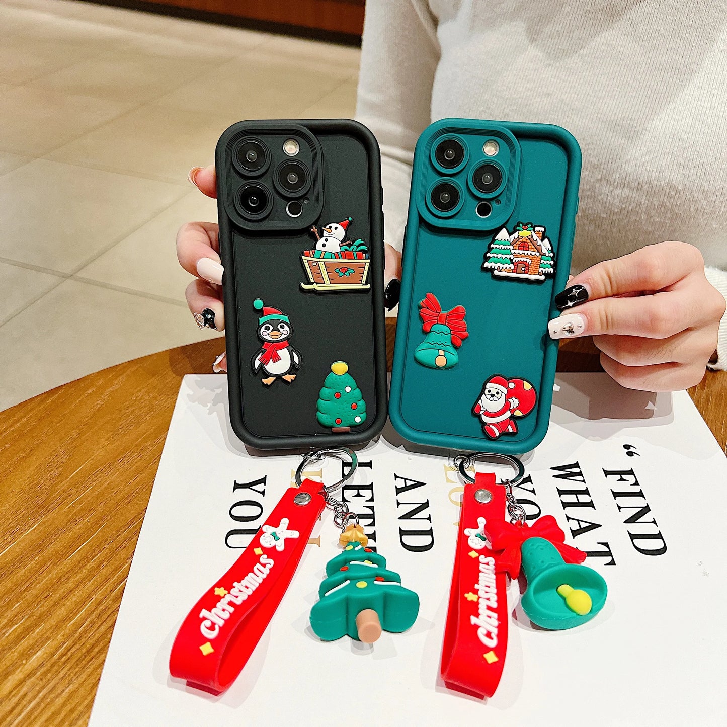 Christmas Santa Claus Plain Multistep Silicone Case