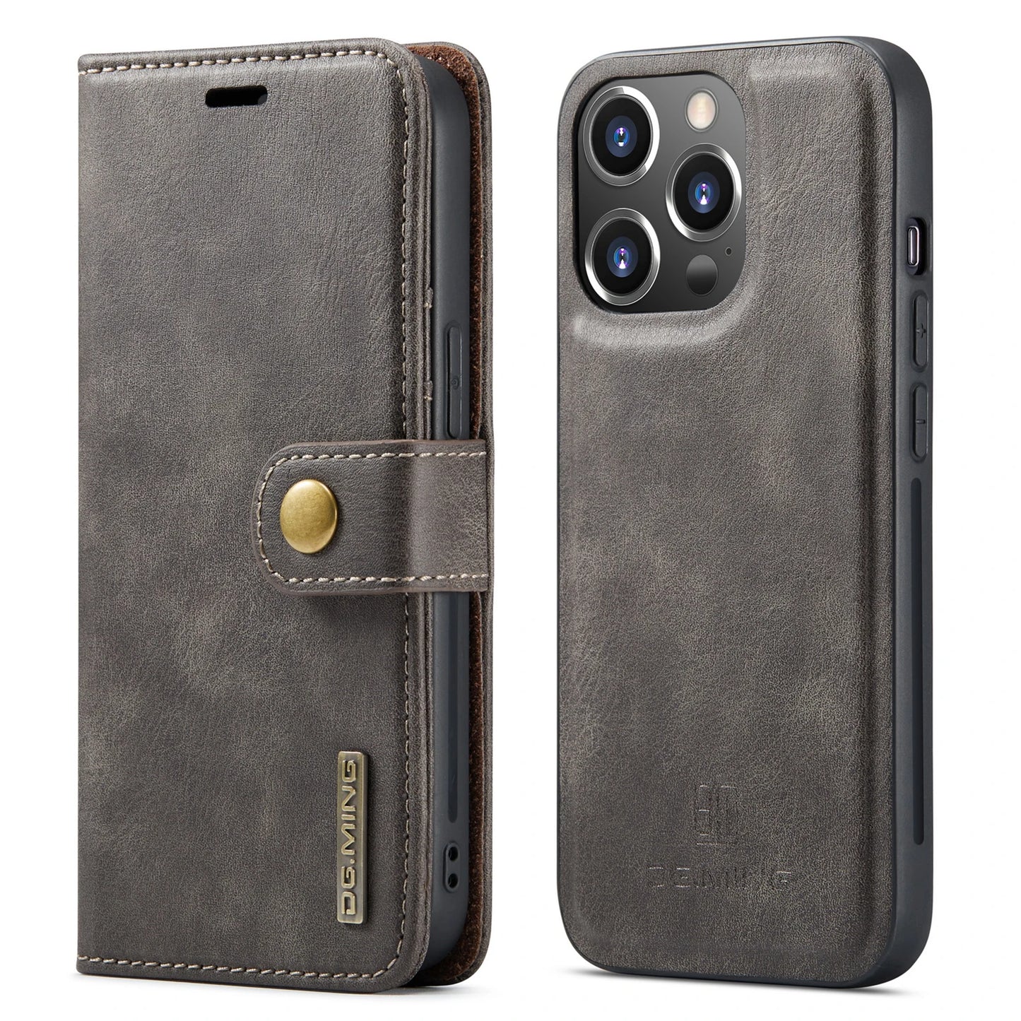 Detachable Magnetic Leather Wallet Phone Case